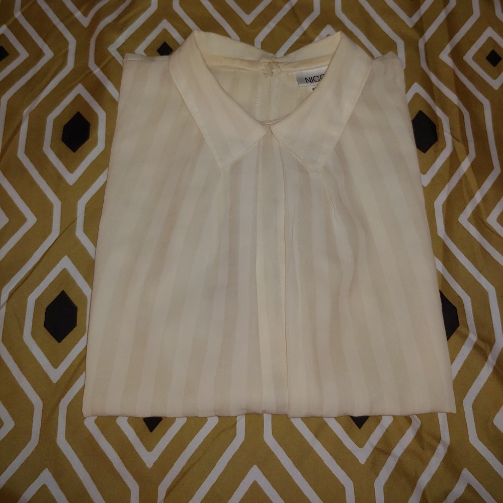 White cute work or business casual shirt